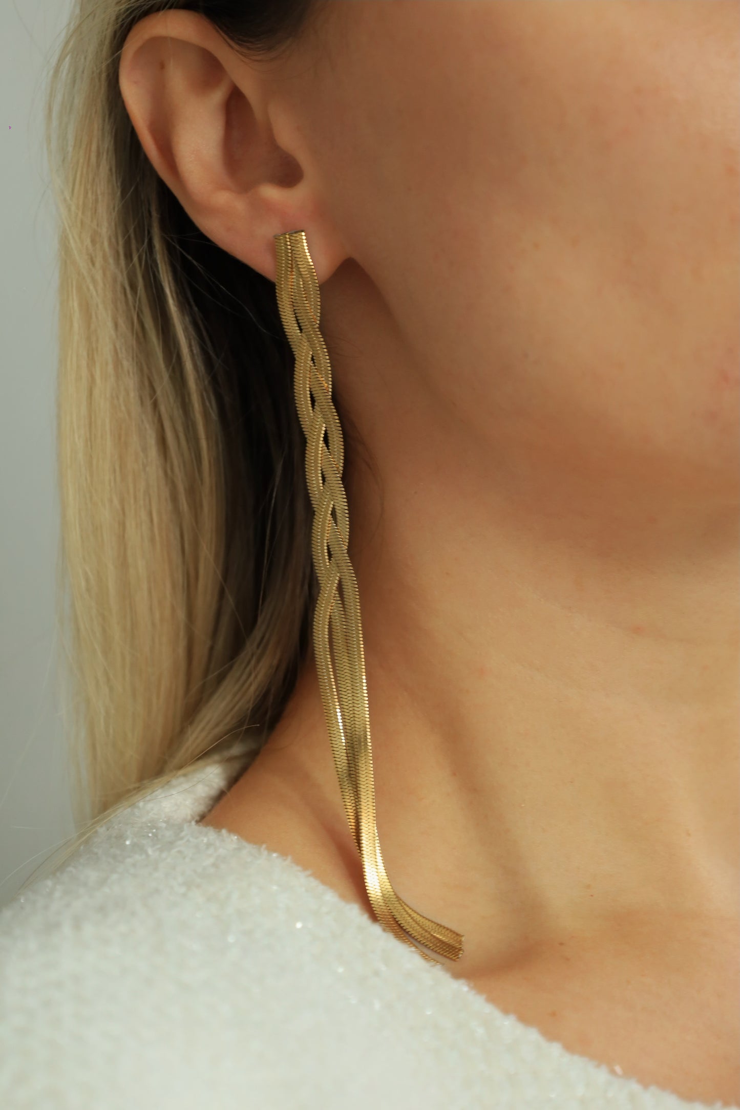 Dlouhé proplétané náušnice NAPLES