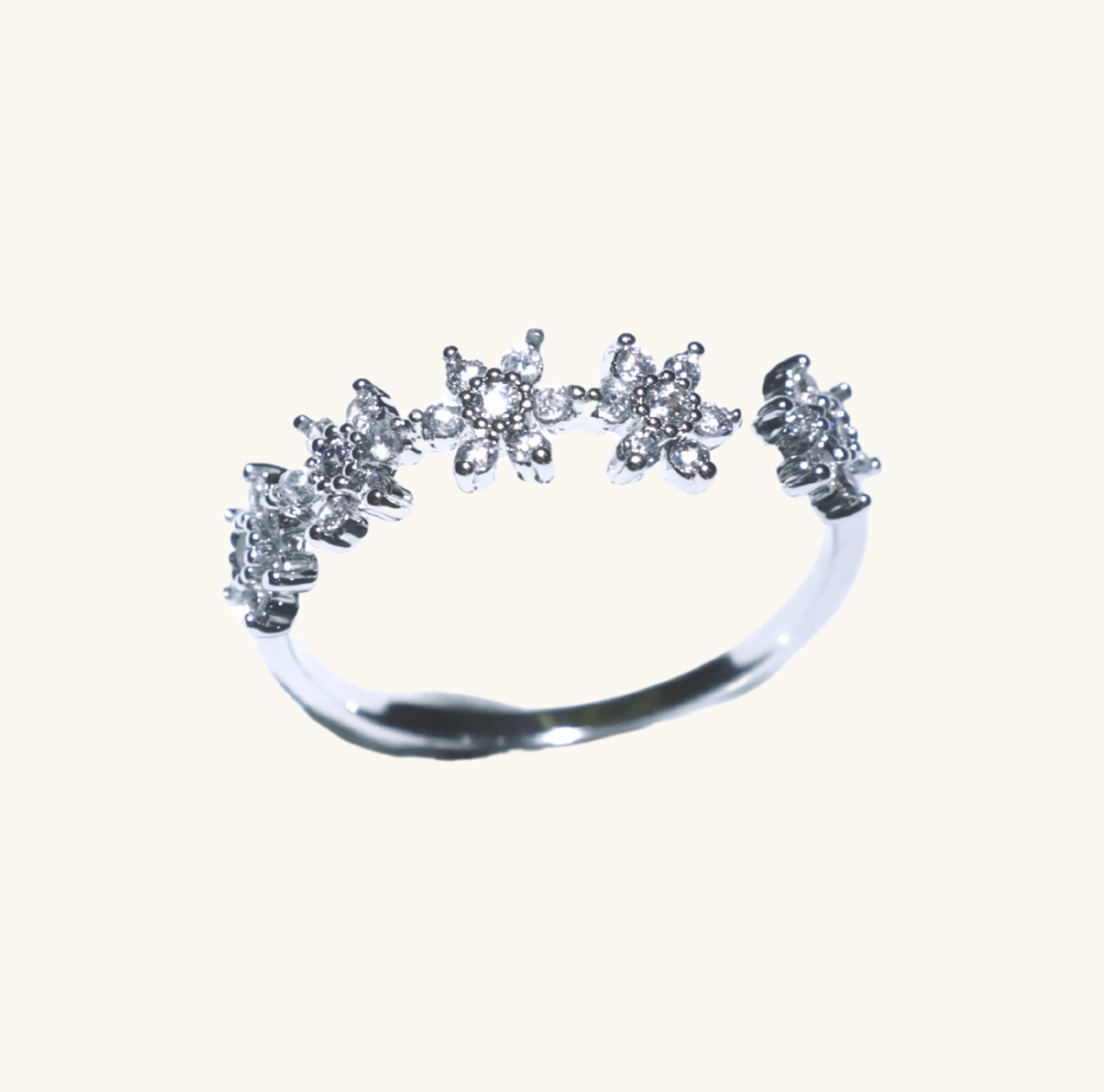 Prstýnek VLOČKA s kamínky