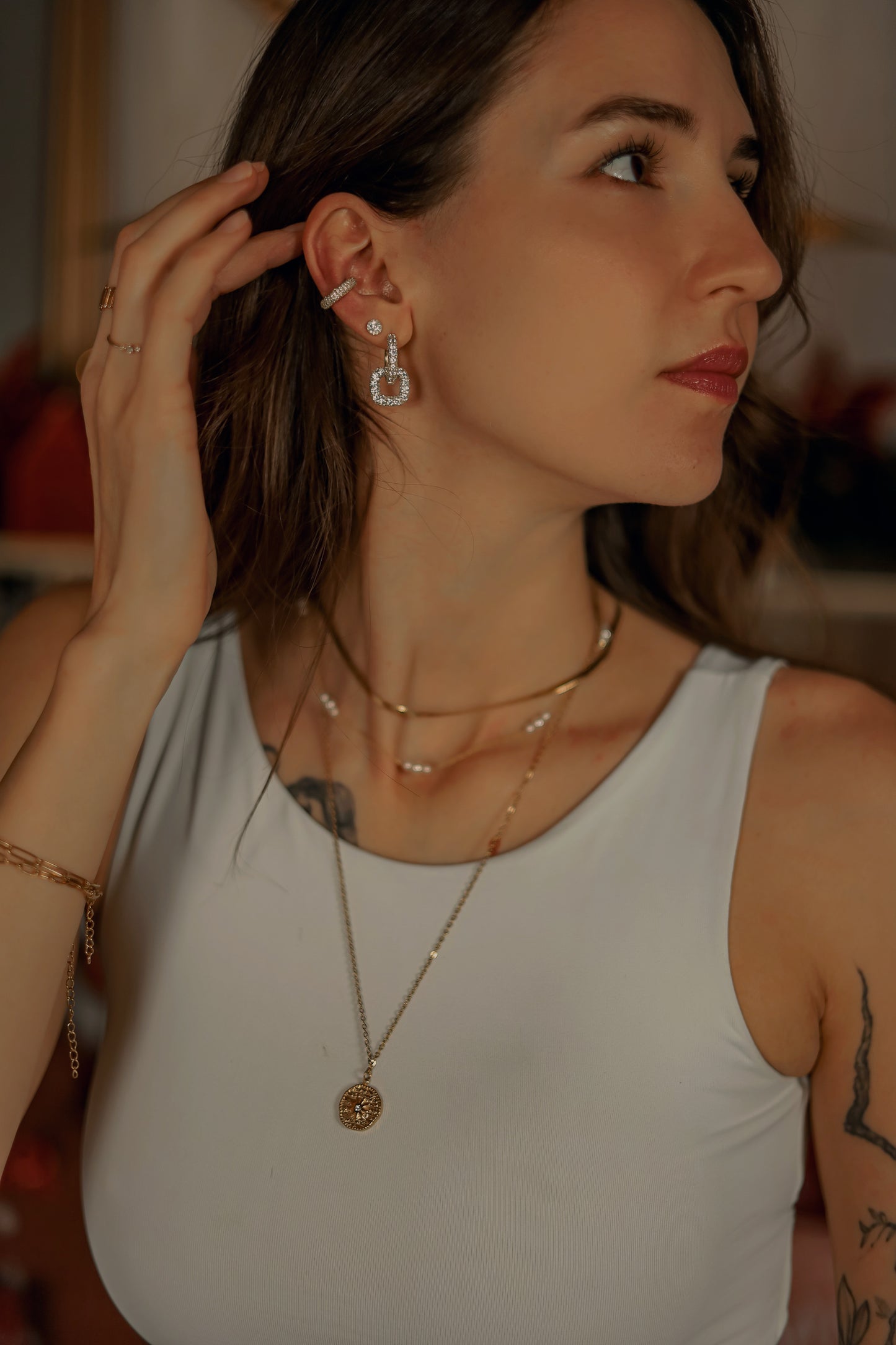 Hvězdné zářivé náušnice DENNYS