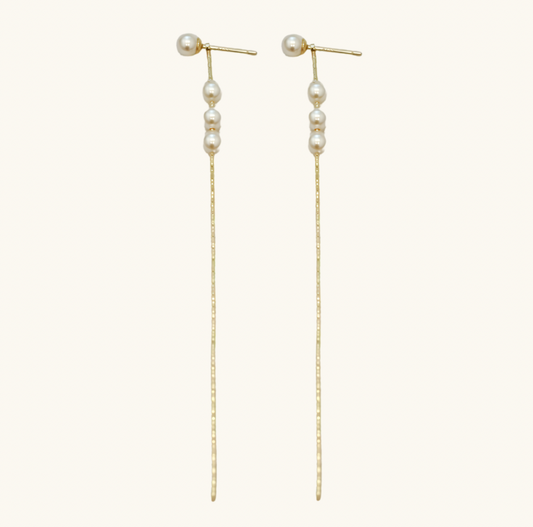 Dlouhé náušnice s perlami SVATÁ