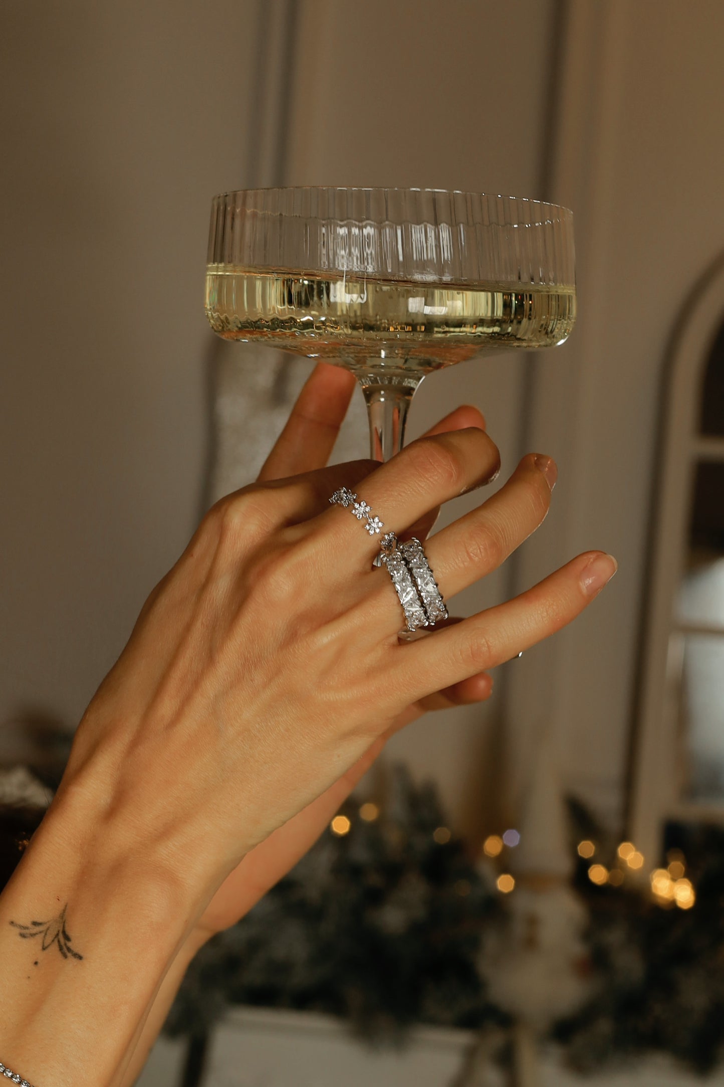 Prstýnek VLOČKA s kamínky