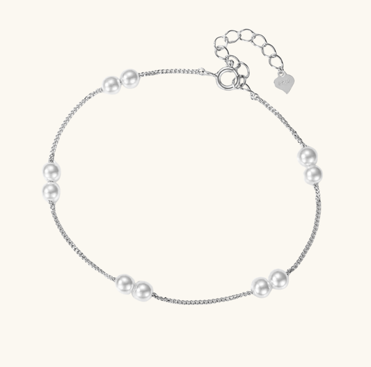 Stříbrný náramek JINOVATKA s perličkami