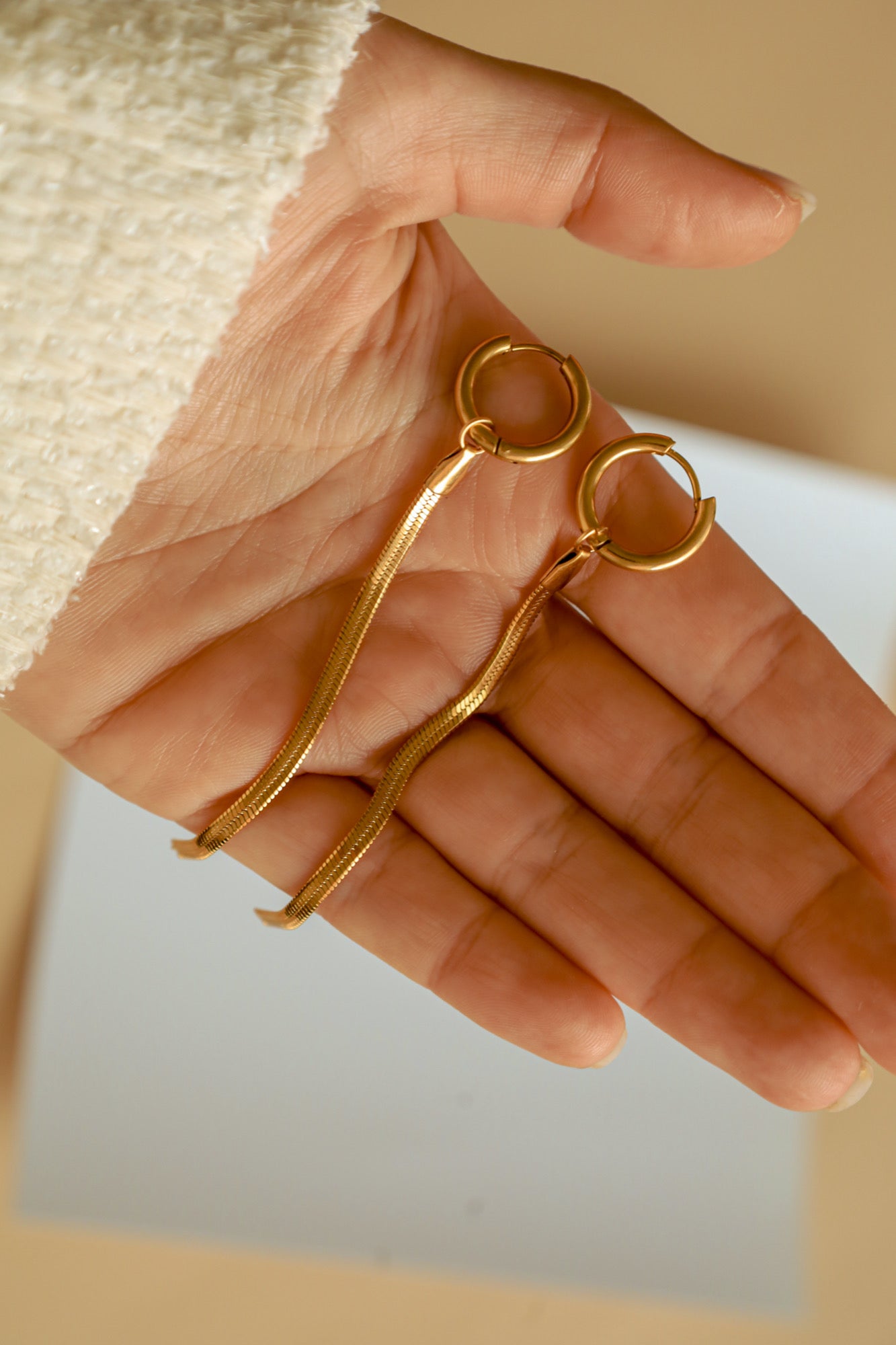 Závěsné kruhové náušnice HILTENY Nerezová ocel