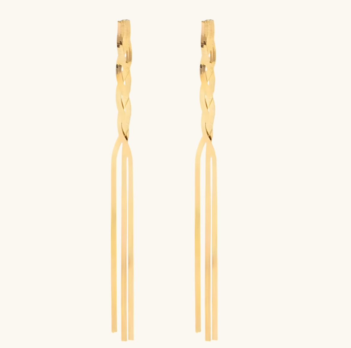 Dlouhé proplétané náušnice NAPLES