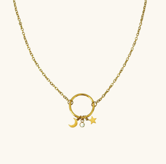 Náhrdelník s přívěsky KAEDA Nerezová ocel