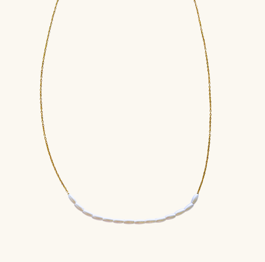 Náhrdelník s perličkami SVOJOV Nerezová ocel